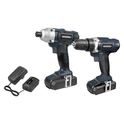 ROCKWELL 18V TWO PIECE KIT WITH DRILL DRIVER AND IMPACT DRIVER